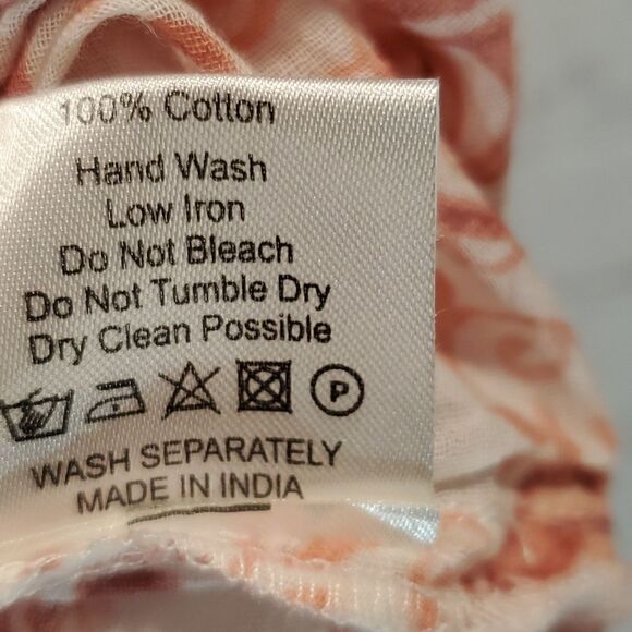 Crosstree Lane pink and white gauze coverup - Picture 5 of 7